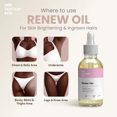 Her Fantasy Box Renew Her Booty & Kitty Oil - 3 pk