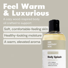 Body Splash - Skin Smoothing Body Oil (Santal Driftwood) LUXURY SCENT